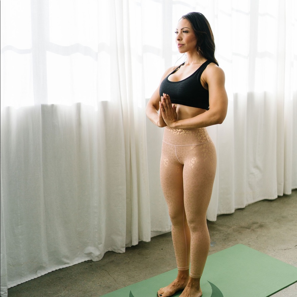 Gold Leopard Light n Tight Hi-Rise 7/8 24"